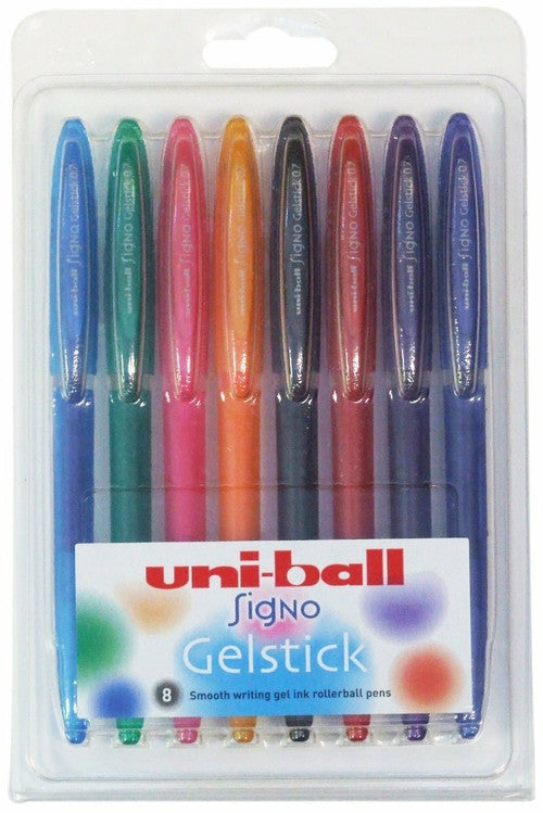 Uni-Ball Signo Gelstick Rollerball Pen 0.7mm Assorted Wallet of 8