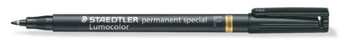 Staedtler Lumocolor Permanent Special Pen Fine Black Box of 10 319 F-9