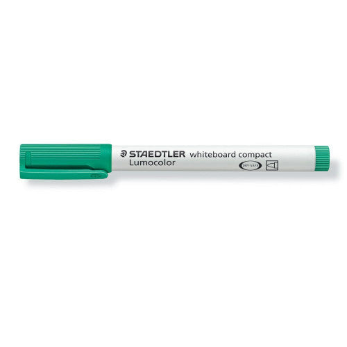 Staedtler 341-5 Lumocolor Whiteboard Compact Marker Bullet Point Green Box of 10