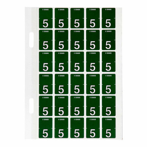 Avery Top Tab Colour Code Labels 5 20 x 30mm 150 Pack