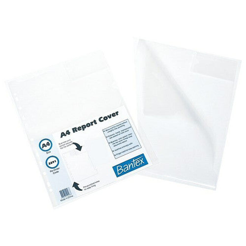 Bantex A4 Report Covers with Business Card Holder