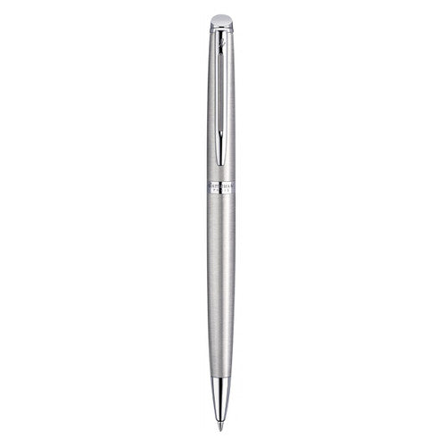 Waterman Hemisphere Stainless Steel Chrome Trim Ballpoint Pen in Box