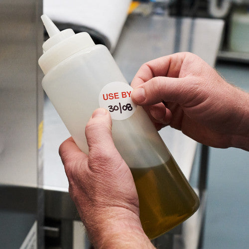 Avery Use By Labels Removable White Red 500 Labels