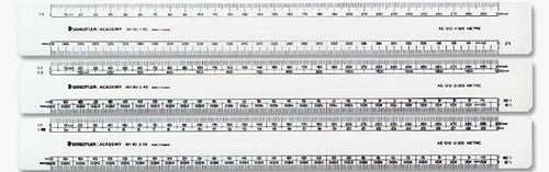 Staedtler Academy Oval 300mm Scale Ruler AS1212-2 961 80-2AS