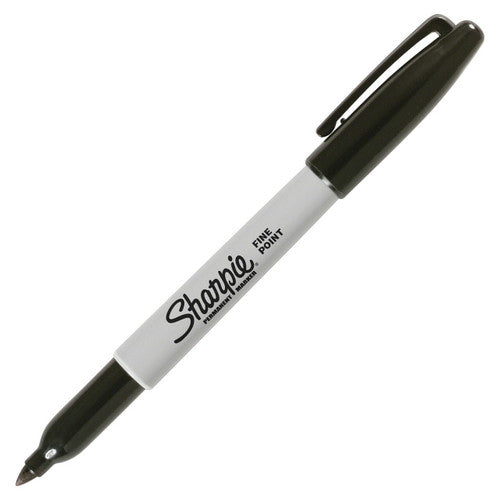 Sharpie Permanent Marker Fine Point Black Box of 12