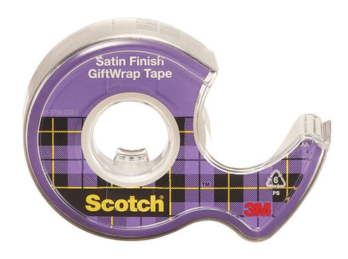 Scotch 15 Giftwrap Tape with Dispenser 19mm x 16.5m Clear