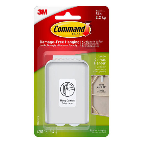 Command Jumbo Canvas Picture Hanger White (2.2kg)