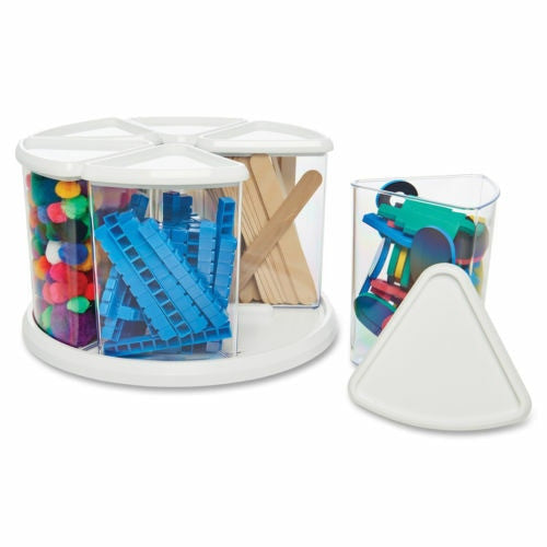 Deflecto Carousel Rotating Organiser 6 Bin