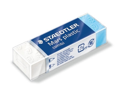 Staedtler Mars Plastic Combi Eraser for Graphite and Drawing Ink 526 508