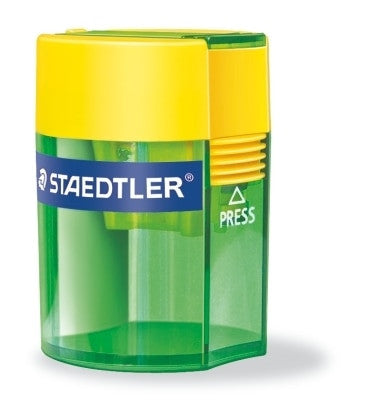 Staedtler Single Hole Tub Sharpener with Plastic Insert for Standard Pencils 511 006