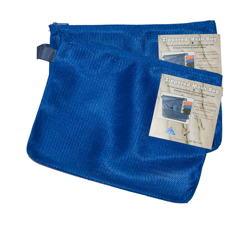 Colby C-642A5 Mesh Bag A5 Nylon Zippered Blue