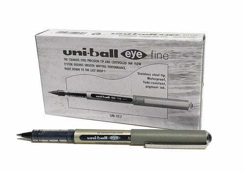 Uni-Ball Eye UB-157 Liquid Ink Pen 0.7mm Black Box of 12