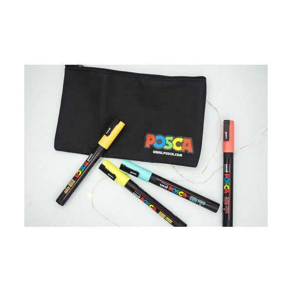 Posca PC-3M Paint Marker Pen Creative Crafts Pastel Assorted Wallet of 4