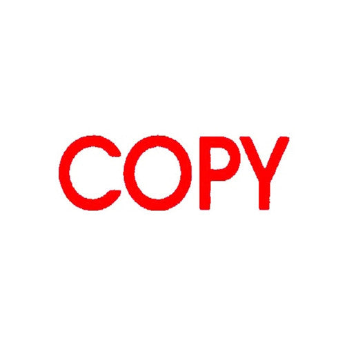 DeskMate Pre-Inked Office Stamp Copy Red