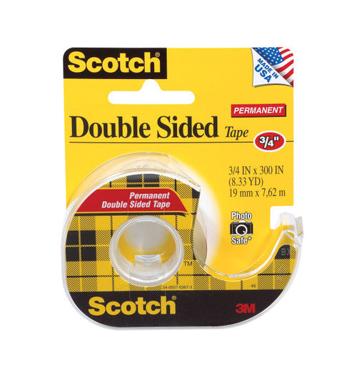 Scotch 137 Double Sided Tape with Dispenser 12.7 x 11.4m