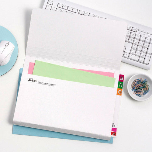 Avery White Lateral Document Wallet Extra Heavy Weight Foolscap 20 Box