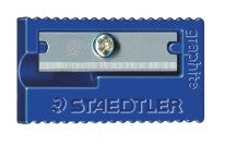 Staedtler 51050KP100 Single Hole Plastic Sharpener Assorted Colours Tub of 100