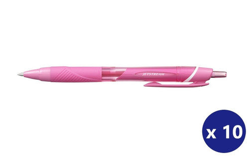 Uni Jetstream Colour Rollerball Pen 0.7mm Baby Pink Box of 10