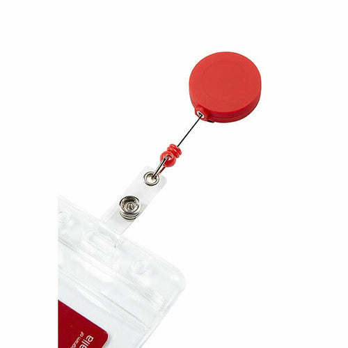 Rexel Soft Touch Card Holder Red