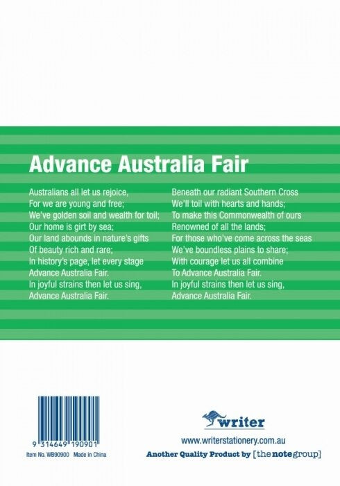 Writer Student Notebook 64 Page Single Ruled 8mm Green Pack 20
