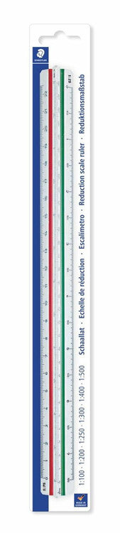 Staedtler 561 98-4BK Mars Triangular Reduction Scale Ruler Version 4