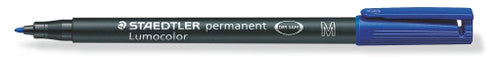 Staedtler Lumocolor Permanent Pen Medium Blue Box 10 317-3