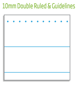 Olympic NSW Student Notebook Double Ruled 10mm Yellow 175 x 240mm Box of 20