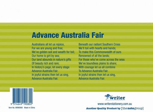 Writer Student Notebook 32 Page Double Ruled Guide 12mm Khaki Pack 20