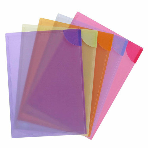 Avery A4 Lock Files Assorted Colours Pack 5