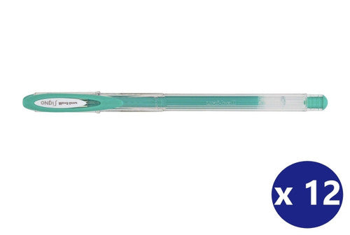 Uni Signo Angelic Colours Gel Ink Pen 0.7mm Green Box of 12
