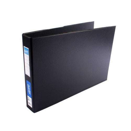 Bantex A3 Landscape Ring Binder 2D 38mm Black Box of 6