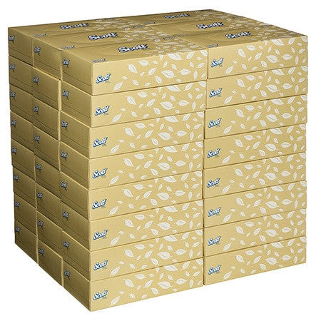 Scott Facial Tissues White 2 Ply 100 Sheets Case of 48