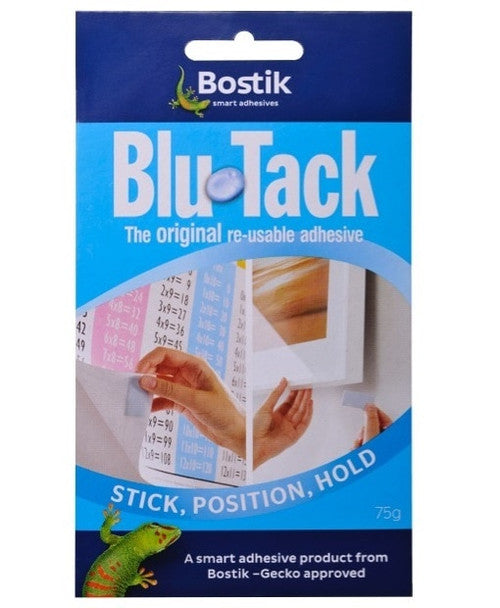 Bostik Blu Tack Multi Purpose Adhesive 75g Blue Pack