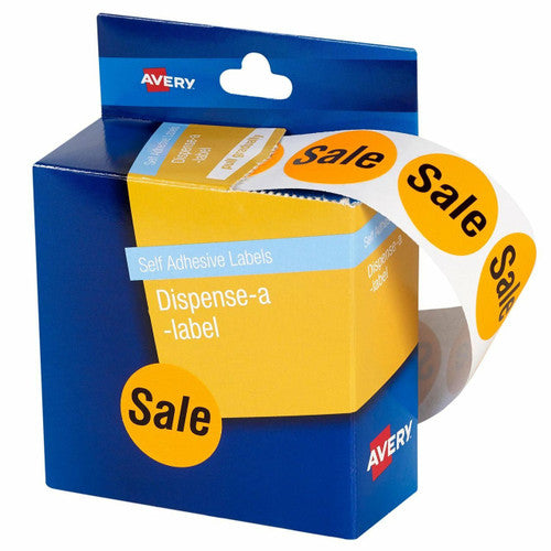 Avery Pre-Printed Dispenser Labels Sale Circle 24mm 500 Pack