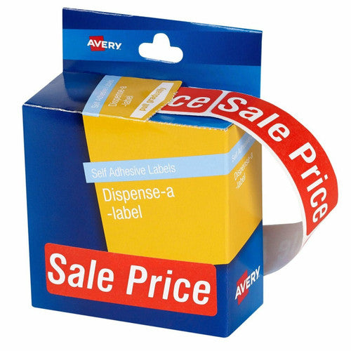 Avery Pre-Printed Dispenser Labels Sale Price 64 x 19mm 250 Pack