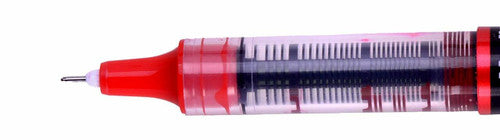 Uni-Ball Eye Needle UB-185S Liquid Ink Rollerball Pen 0.5mm Red Box of 12