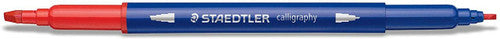 Staedtler 3005 TB12 Double-Ended Calligraphy Pens Wallet of 12 Assorted Colours