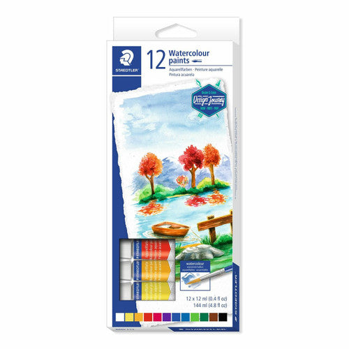Staedtler 8880 C12 Watercolour Paint Box of 12 Assorted Colours
