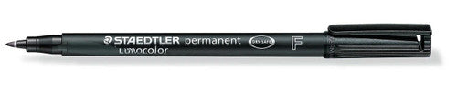 Staedtler Lumocolor Permanent Pen Fine Black Box of 10 318-9