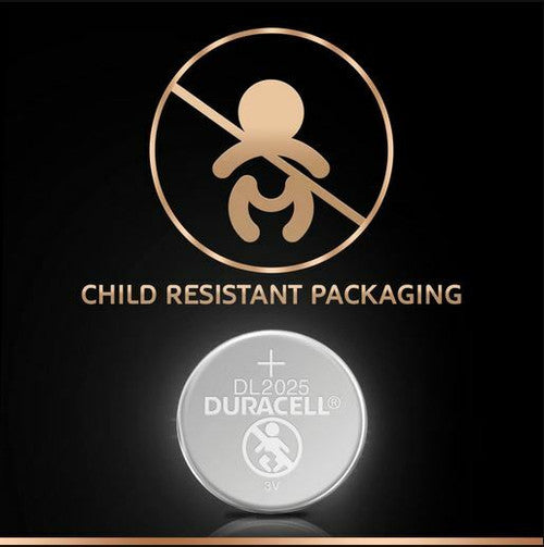 Duracell DL2025B2 Lithium Coin 2025 Batteries 3V Pack of 2
