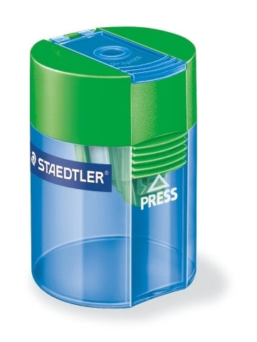 Staedtler Single Hole Tub Sharpener with Plastic Insert for Standard Pencils 511 006