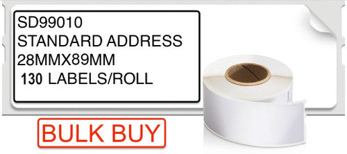 Dymo LabelWriter Standard Address Labels 28 x 89mm Carton 24 Rolls