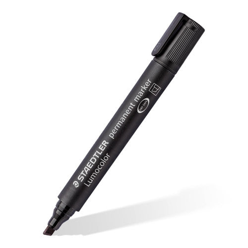 Staedtler Permanent Black Chisel Tip Lumocolor Marker 350-9