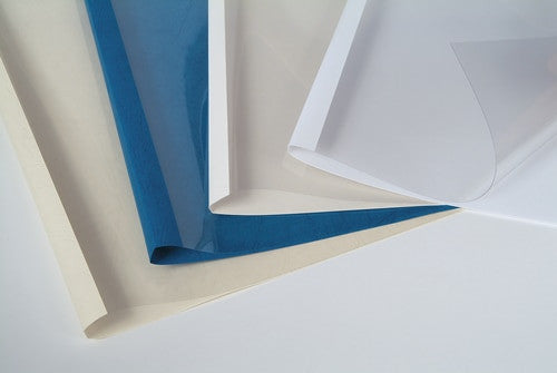 Fellowes Binding Covers Thermal A4 8mm 80 Sheets Gloss Back White