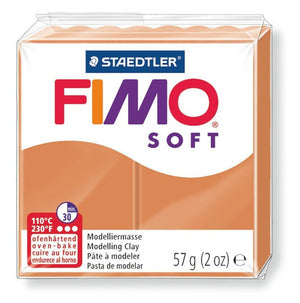 Staedtler FIMO Soft Standard Block Cognac oven-bake polymer clay