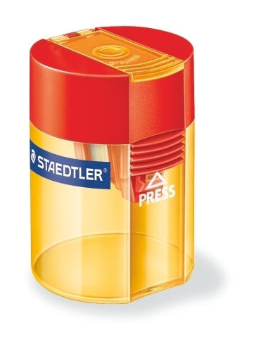 Staedtler Single Hole Tub Sharpener with Plastic Insert for Standard Pencils 511 006