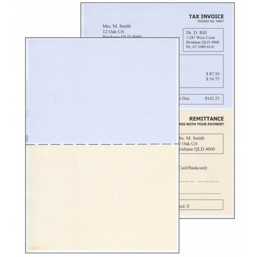 Bala A5 Plain with Centre Horizontal Perforation Blue Beige 210 x 148mm 80gsm Ream of 500