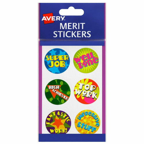Avery Merit Stickers Bright Pack 96