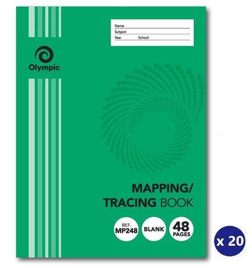 Olympic Mapping Book 48 Pages Blank Stapled Pack of 20