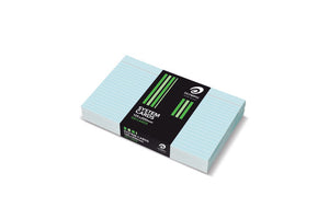 Olympic System Cards 125 x 200mm 6mm Ruled Blue Pack of 100